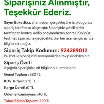 Quesstore Siparişim Ortada Yok.