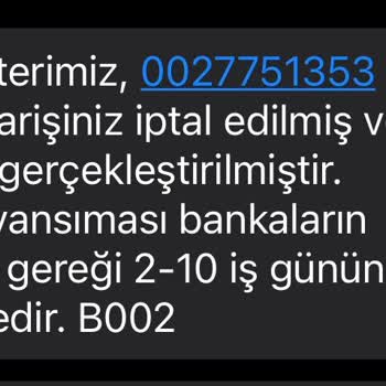 Penti İptal Edilen Siparişin Geri Ödemesi Eksik Yattı!