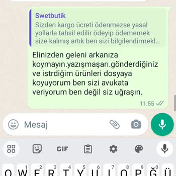 Sweatbutikk_ (Instagram) Eksik Ve Hatalı Ürün Gönderimi