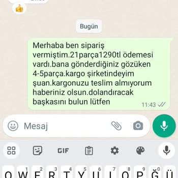 Sweatbutikk_ (Instagram) Eksik Ve Hatalı Ürün Gönderimi