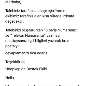 Hoopkapıda Teslim Edilmeyen Kargo