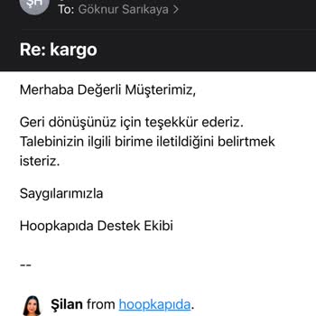 Hoopkapıda Teslim Edilmeyen Kargo