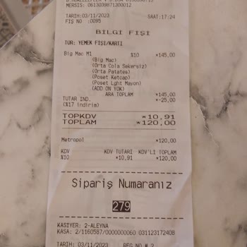 McDonald's Köfte Değil Marul Parası