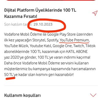 Vodafone Mobil Ödeme İndirimim Olmasına Rağmen Ücret Faturama Yansıdı