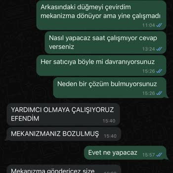 MetaQuartz Aksesuar Metaquartz Aksesuardan Aldığım Saat Çalışmadı