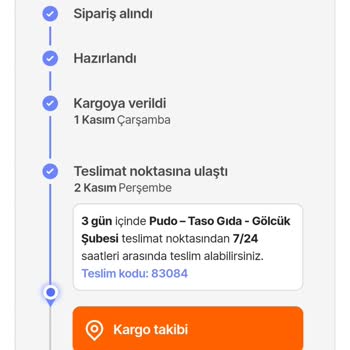 Hepsiburada Kargom Yok Pudo Teslimat Noktasında