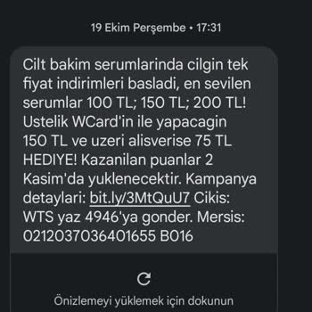 Watsons Puanım Yatmadı Bekliyorum