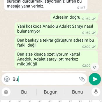 AGT Kurye (aynigunteslim.com) Ziraat Bankası Kartım Teslim Edilmiyor