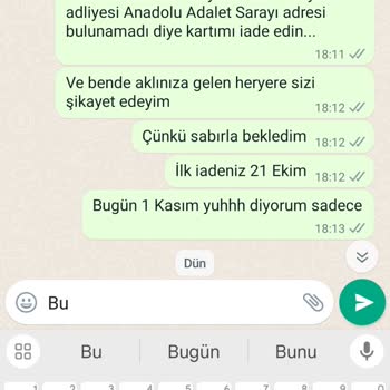 AGT Kurye (aynigunteslim.com) Ziraat Bankası Kartım Teslim Edilmiyor