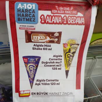 A101 1 Dondurma Alana Bir Bedava Kampanyası