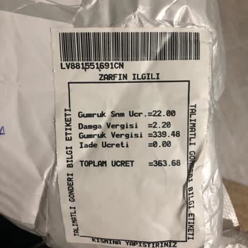 Aliexpress Te İki Kere Gümrük Vergisi Ödemek Zorunda Bırakıldım.