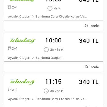Uludağ Turizm Saatleri İle Obilet Varış Saati Uyuşmuyor