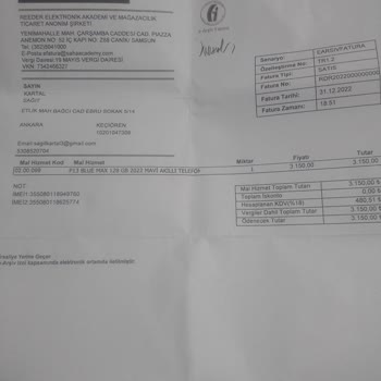 Reeder Garantisi Devam Eden Ürünü Aynısıyla Değişmek İçin 900 TL İstiyorlar