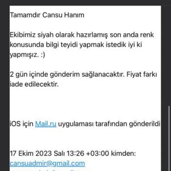 Bliss Atelier Sitesinden Para İadesi Farkı Yapılmadı