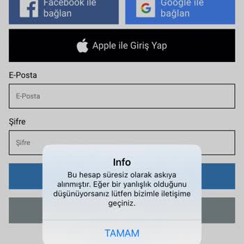 Maçkolik Hesap Askıya Alma
