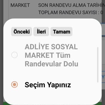 Adıyaman Belediyesi Sosyal Market Randevu Alamıyoruz