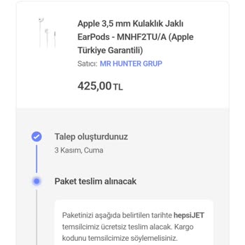 Hepsiburada Orijinal Olmayan Ürün Gönderimi
