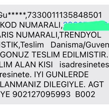 AGT Kurye (aynigunteslim.com) Trendyol'dan Satın Aldığım Ürün Kayboldu Ve Hala Haber Bekliyorum