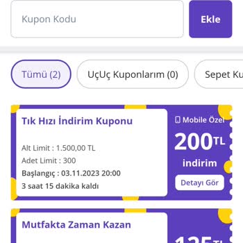 N11 Tık Hızında Kupon Kullanılamıyor.