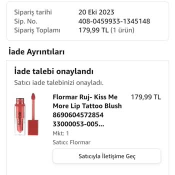 Amazon Ürün İadesini Yaptığım Halde Bana Ulaşmamış Gözüküyor