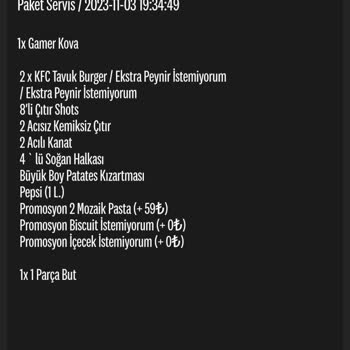 KFC Müşteri Hizmetleri Var Ama Yok