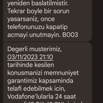 Vodafone Hat Çekim Problemi
