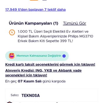 Teknosa Satıcı Kaynaklı Yanlış Bilgi Mağduriyeti