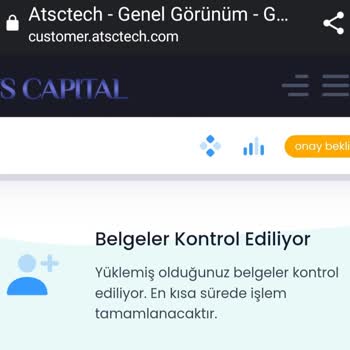 ATS Capital Hesap Onaylama Para Çekme