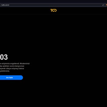 Todtv Siteye Erişimi Engelledi