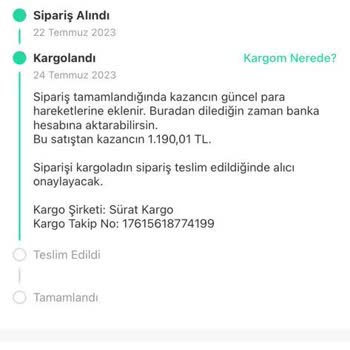 Sürat Kargo Kayıp Kargom