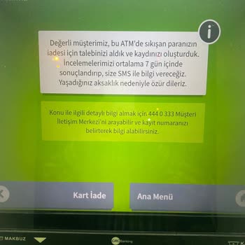 Garanti BBVA Bankamatikten Yutulan Param Eksik Yatırıldı.