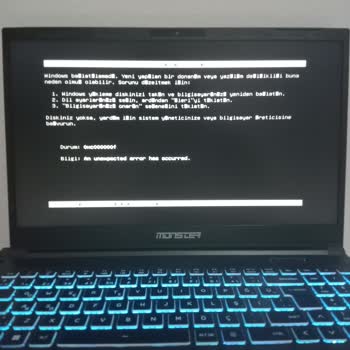 Monster Notebook Yeni Alınan Laptopta Donanım Hatası