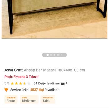 Trendyol Bir Ahşap Firma Hakkında Şikayet