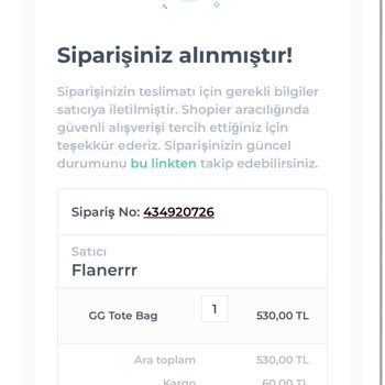 Flanerrr Adlı Instagram Satıcısının İade/ Değişim Yapmaması
