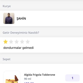 Getir Ürünleri Eksik Getiriyor