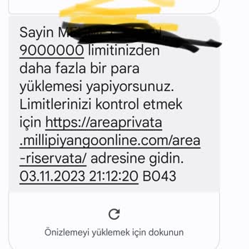 Milli Piyango Bu Mesaj Nedir Bilmiyorum