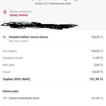 Bursa İhsaniye Güney Tantuni Sorumsuzluğu