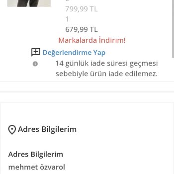 LC Waikiki Ürün Ve Para İadesi