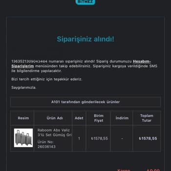 A101 3 Valiz Parasına Tek Valiz.!