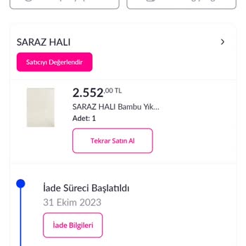 Pazarama Param İade Olmadı