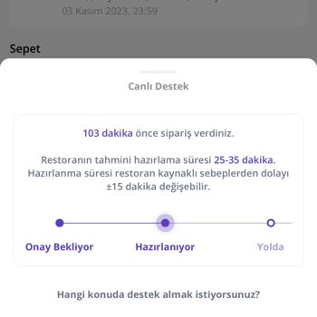 Getir Yemek Mağduriyeti