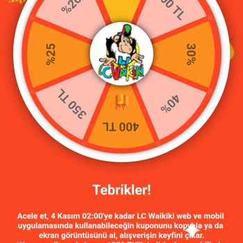 LCW Çark Geldi Süresi Dolmuş Denildi