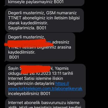 Türk Telekom İnternet Kurulumuna Gelmemekte