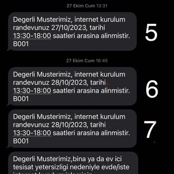 Türk Telekom İnternet Kurulumuna Gelmemekte
