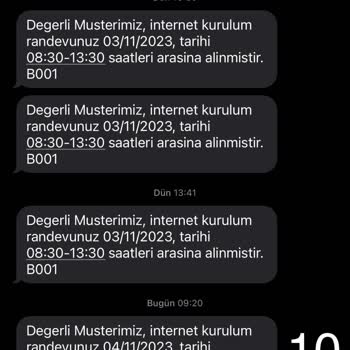 Türk Telekom İnternet Kurulumuna Gelmemekte