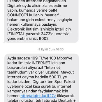 Digiturk Aboneliğimi Anlaşmam Doğrultusunda Devam Etmesini İstiyorum.
