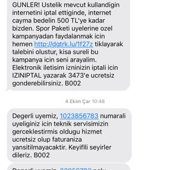 Digiturk Aboneliğimi Anlaşmam Doğrultusunda Devam Etmesini İstiyorum.