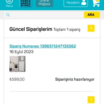 A101 48 Gündür Gelmeyen Sipariş