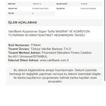 VakıfBank İade Edilmeyen "Kazandıran Tarife" Ücreti