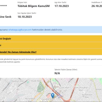 AGT Kurye Kargo Teslim Edilmiyor